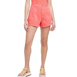Universal Thread Red Wash High Rise Utility Shorts Size 6